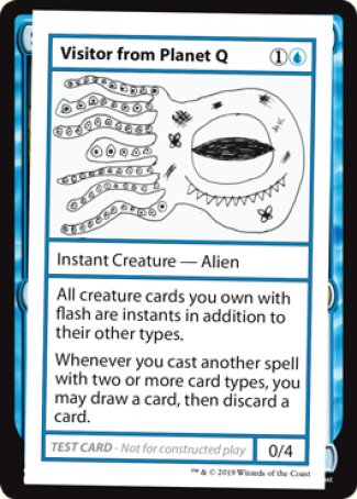 Visitor from Planet Q (2021 Edition) [Mystery Booster Playtest Cards] | Good Games Adelaide SA