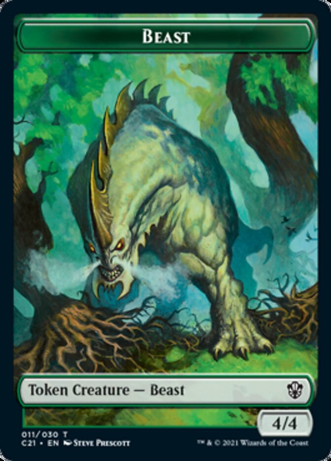Beast (011) // Insect Token [Commander 2021 Tokens] | Good Games Adelaide SA