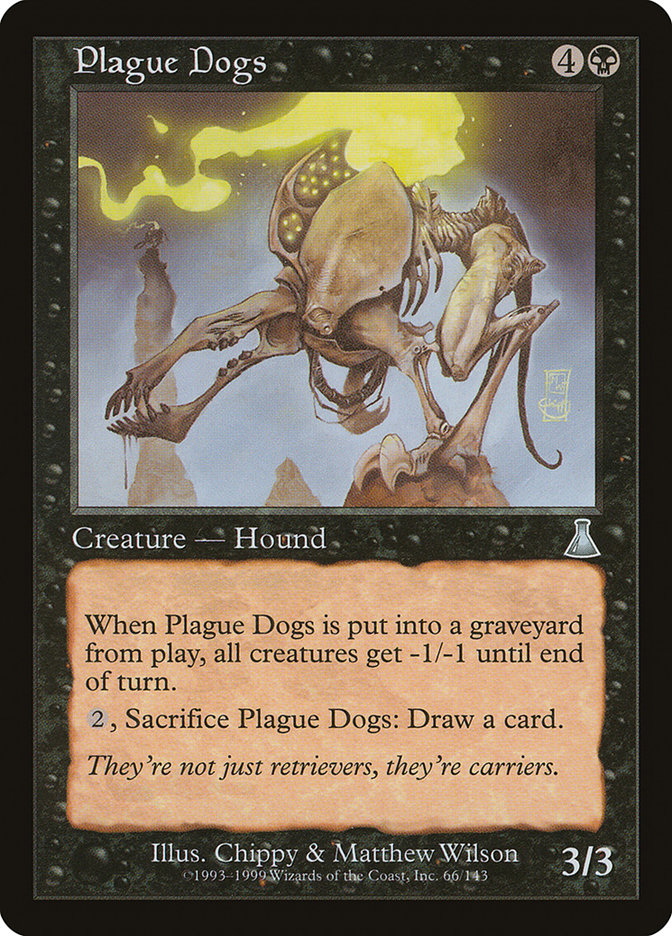 Plague Dogs 66 (Urza's Destiny)  - Foil | Good Games Adelaide SA