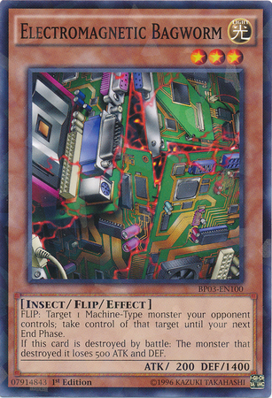 Electromagnetic Bagworm [BP03-EN100] Shatterfoil Rare | Good Games Adelaide SA