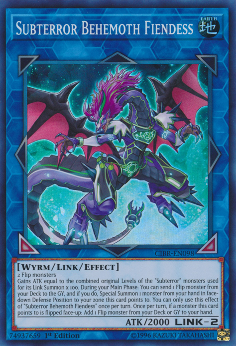Subterror Behemoth Fiendess [CIBR-EN098] Super Rare | Good Games Adelaide SA