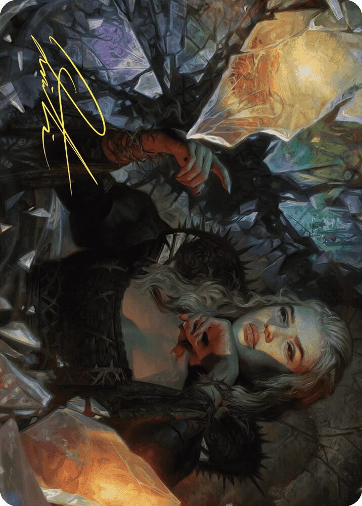 Prophetic Prism Art Card Gold Stamped Signature 45 (Art Series: Wilds of Eldraine)  | Good Games Adelaide SA