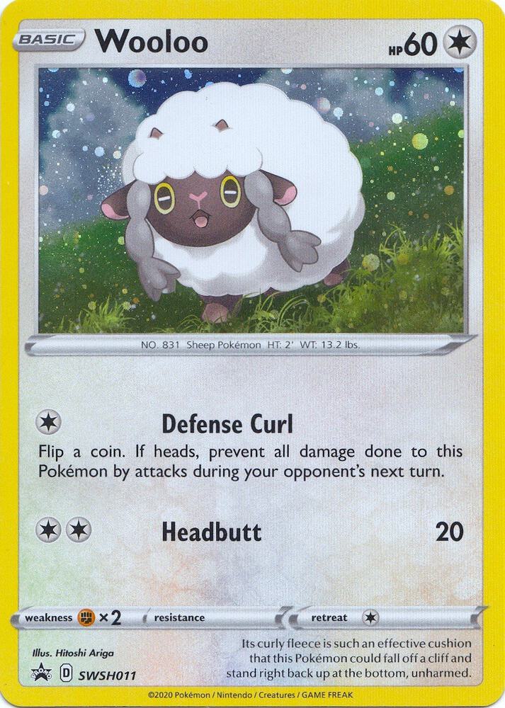 Wooloo SWSH011 (SWSH: Sword & Shield Promo Cards)  - Holofoil | Good Games Adelaide SA