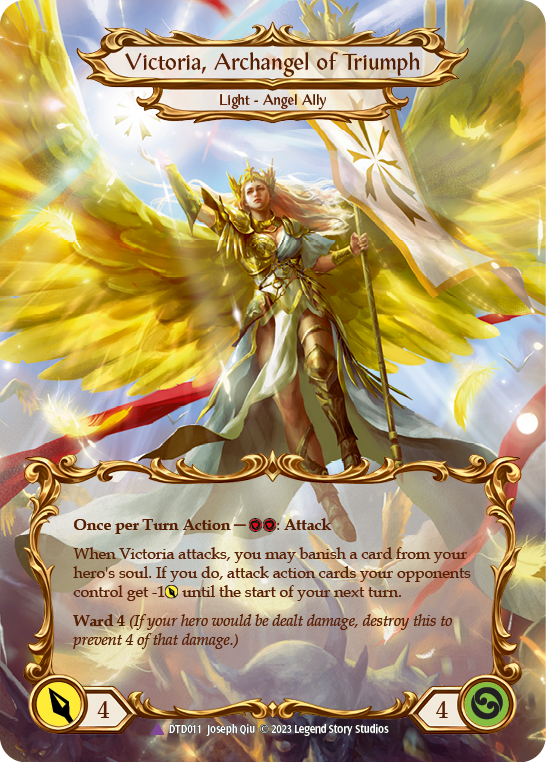 Figment of Triumph // Victoria, Archangel of Triumph (Marvel) [DTD011] (Dusk Till Dawn)  Cold Foil | Good Games Adelaide SA