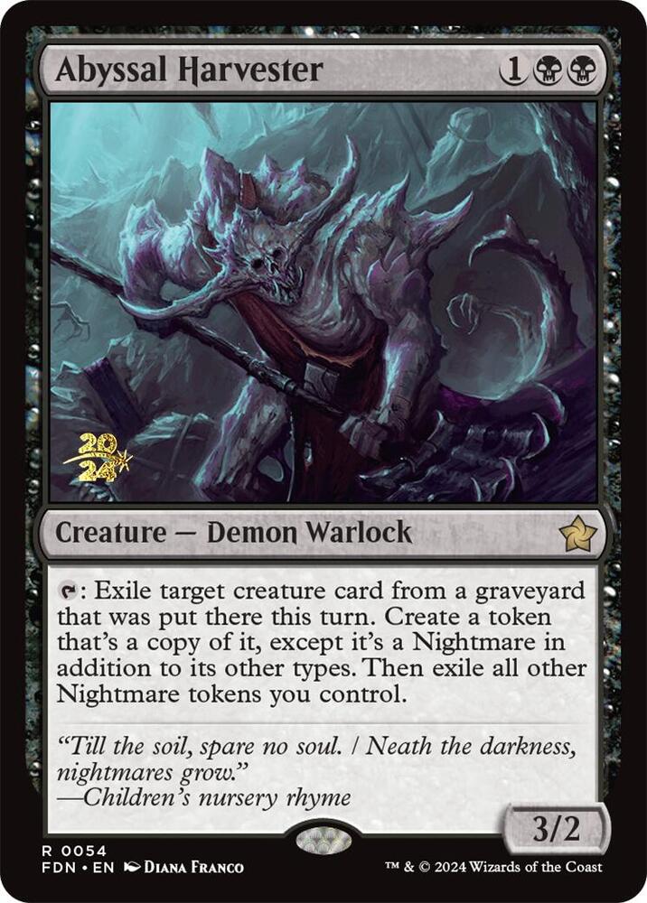 Abyssal Harvester 54 (Prerelease Cards)  - PreRelease Foil | Good Games Adelaide SA