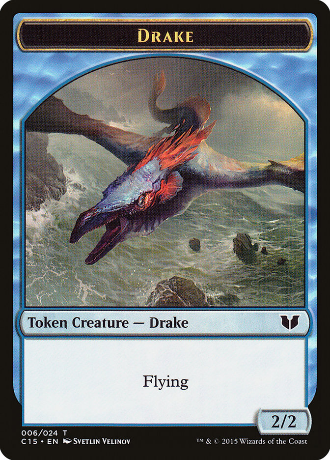 Drake // Elemental (020) Double-Sided Token [Commander 2015 Tokens] | Good Games Adelaide SA