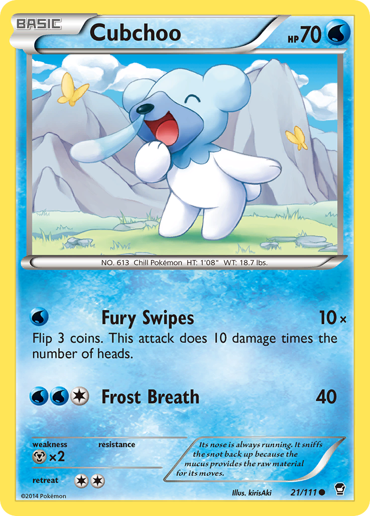 Cubchoo (21/111) [XY: Furious Fists] | Good Games Adelaide SA