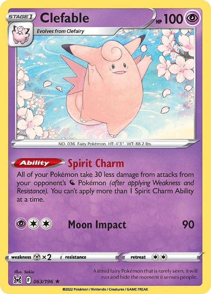 Clefable 063/196 (SWSH11: Lost Origin)  | Good Games Adelaide SA