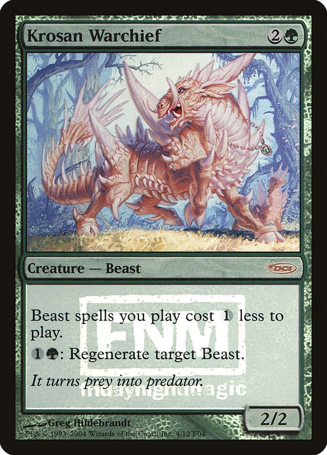 Krosan Warchief 4 (FNM Promos)  - Foil | Good Games Adelaide SA