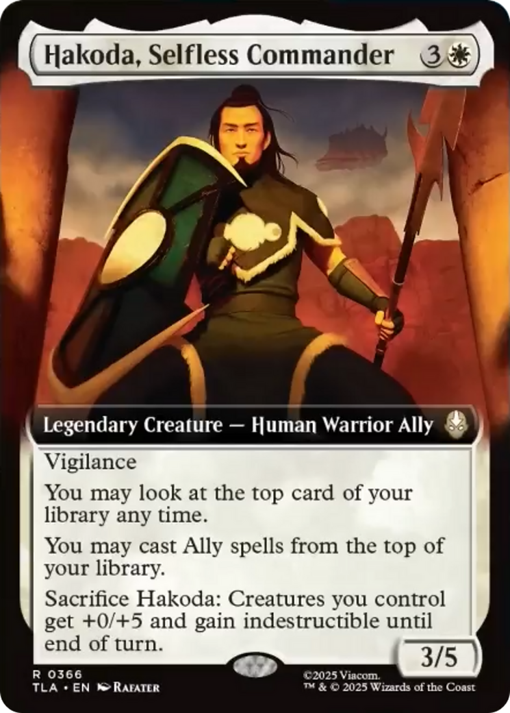 Hakoda, Selfless Commander (Extended Art) [Avatar: The Last Airbender] | Good Games Adelaide SA