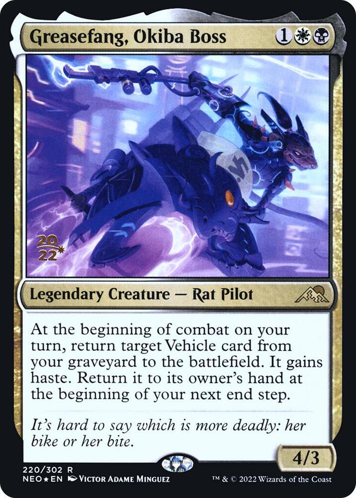 Greasefang Okiba Boss 220 (Prerelease Cards)  - Foil | Good Games Adelaide SA
