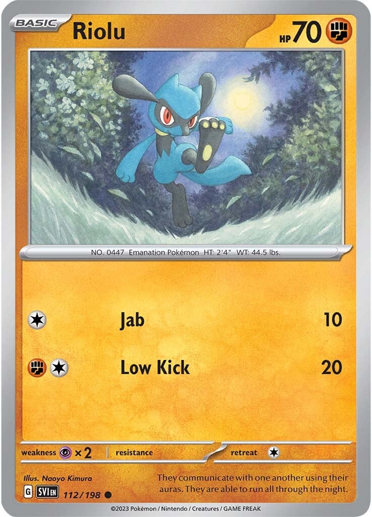 Riolu (112/198) [Scarlet & Violet: Base Set] | Good Games Adelaide SA