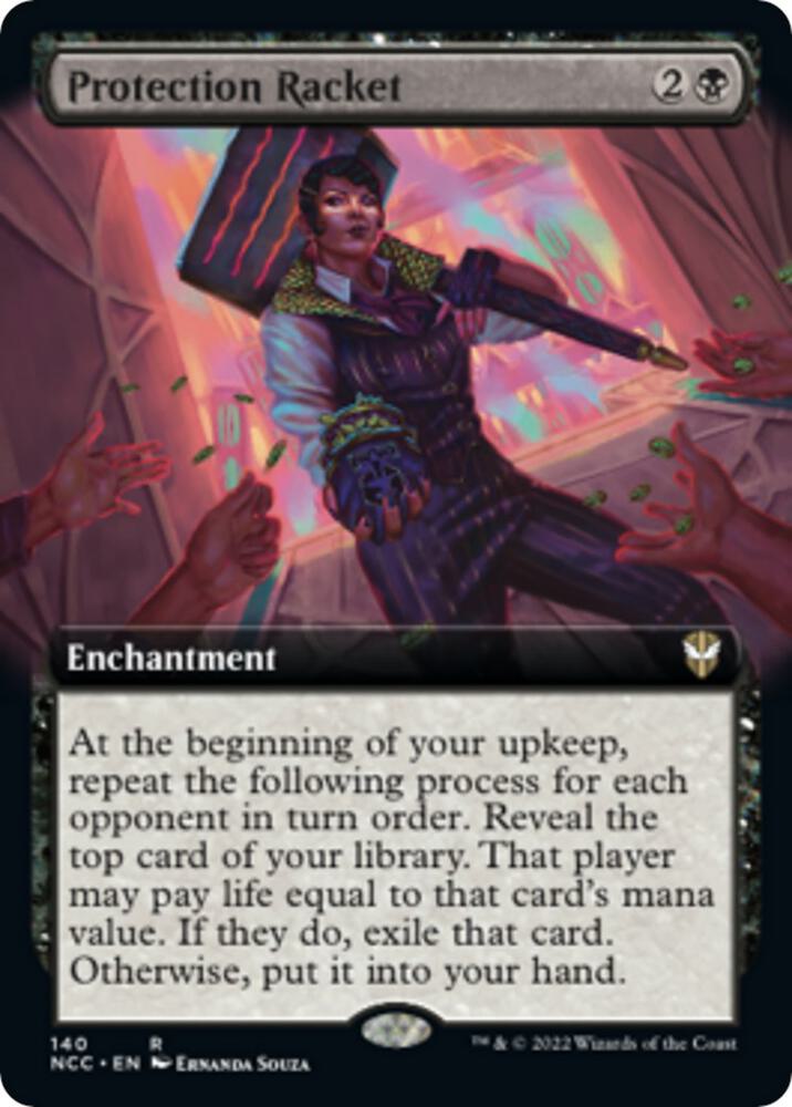 Protection Racket Extended Art 140 (Commander: Streets of New Capenna)  | Good Games Adelaide SA