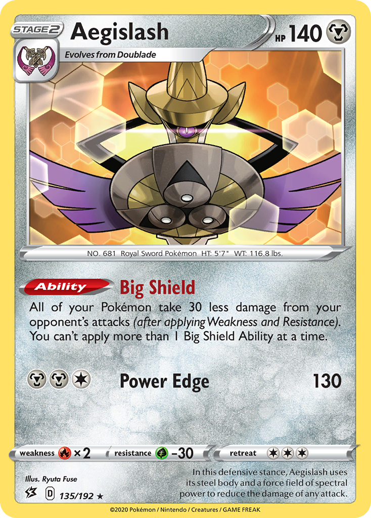 Aegislash (135/192) [Sword & Shield: Rebel Clash] | Good Games Adelaide SA