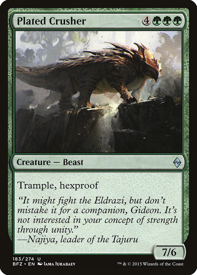 Plated Crusher [Battle for Zendikar] | Good Games Adelaide SA