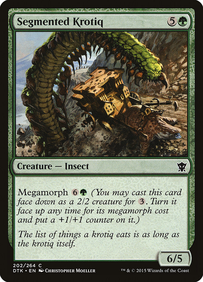 Segmented Krotiq 202 (Dragons of Tarkir)  - Foil | Good Games Adelaide SA