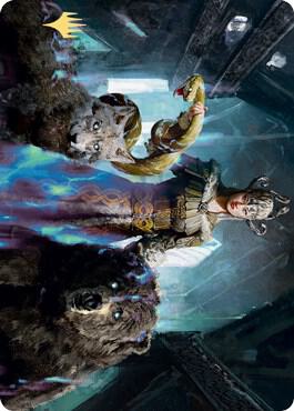 Kolvori God of Kinship Art Card Gold Stamped Signature 48 (Art Series: Kaldheim)  | Good Games Adelaide SA