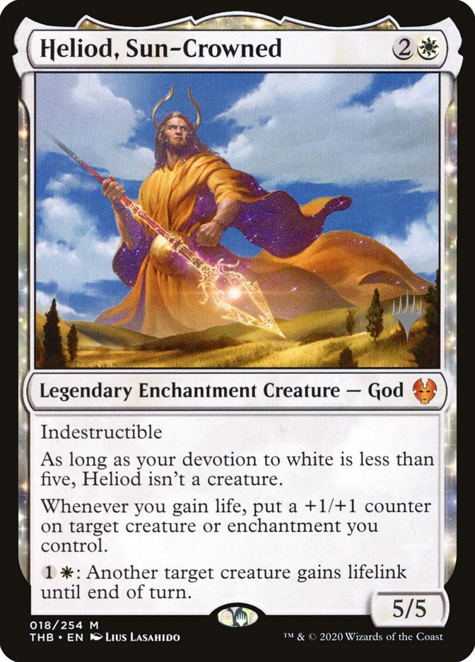 Heliod, Sun-Crowned (Promo Pack) [Theros Beyond Death Promos] | Good Games Adelaide SA