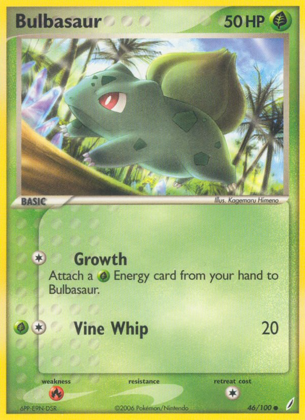 Bulbasaur (46/100) [EX: Crystal Guardians] | Good Games Adelaide SA