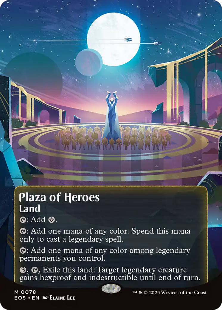 Plaza of Heroes (0078) (Borderless) [Edge of Eternities: Stellar Sights] | Good Games Adelaide SA
