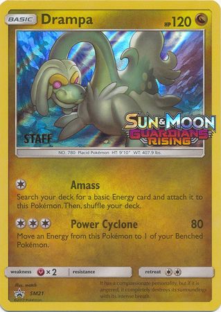 Drampa (SM21) (Staff Prerelease Promo) [Sun & Moon: Black Star Promos] | Good Games Adelaide SA