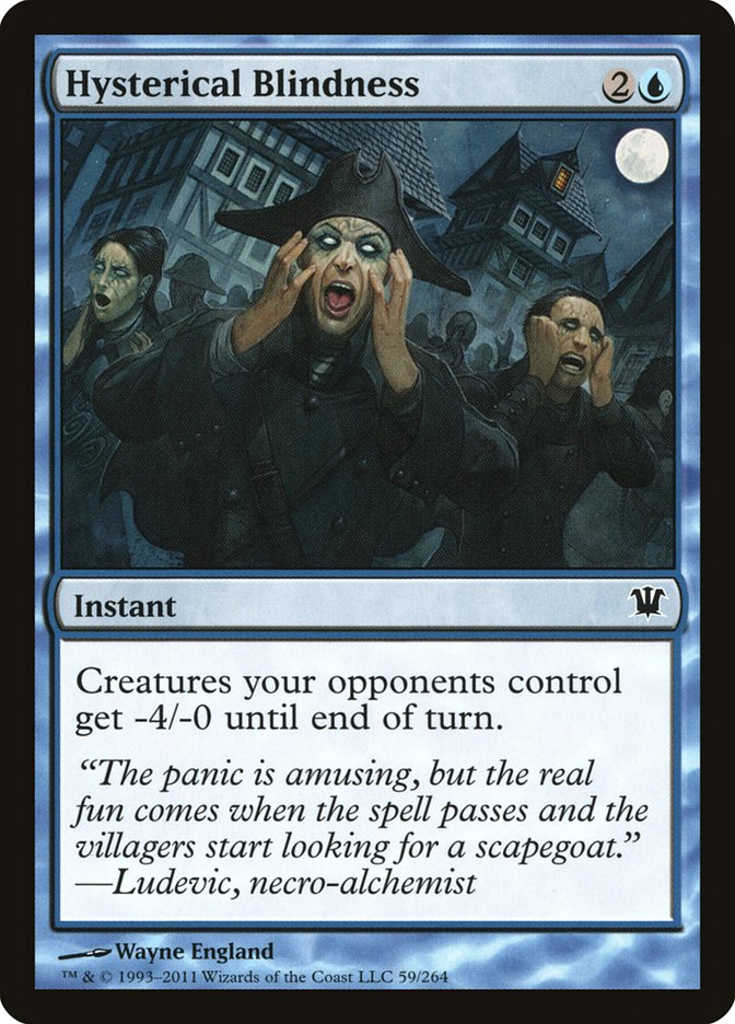 Hysterical Blindness [Innistrad] | Good Games Adelaide SA
