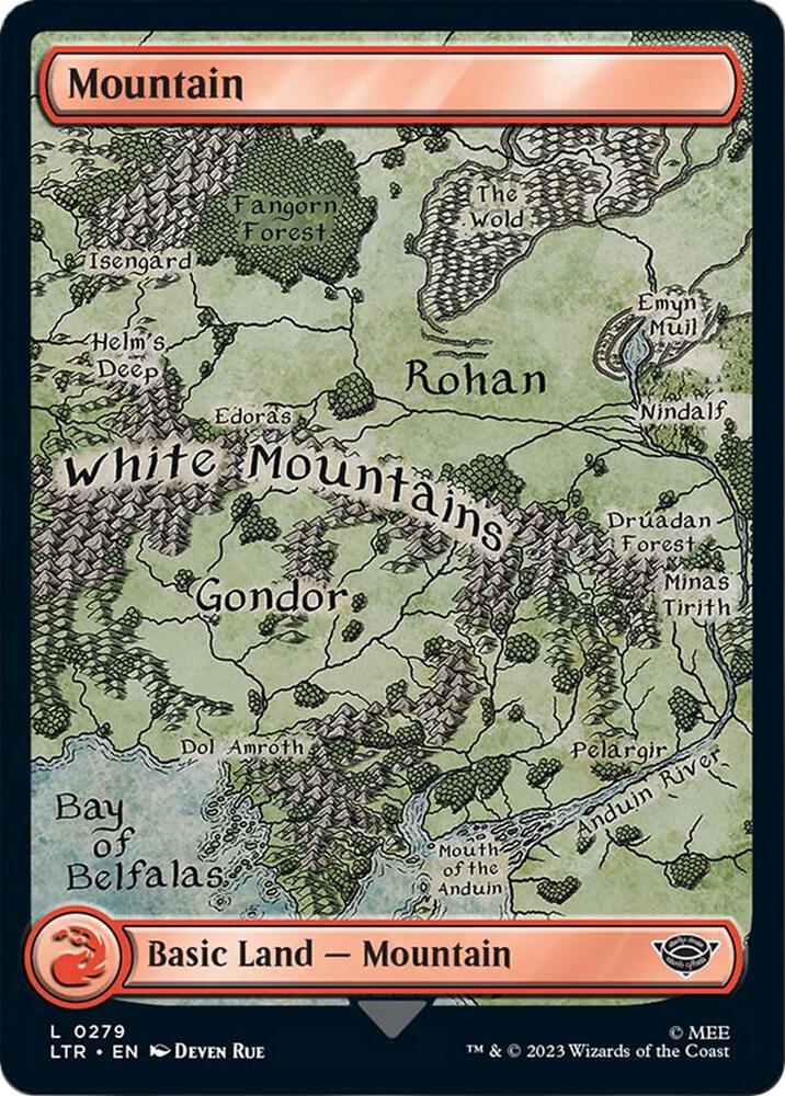 Mountain 279 (Universes Beyond: The Lord of the Rings: Tales of Middle-earth)  - Full Art Foil | Good Games Adelaide SA