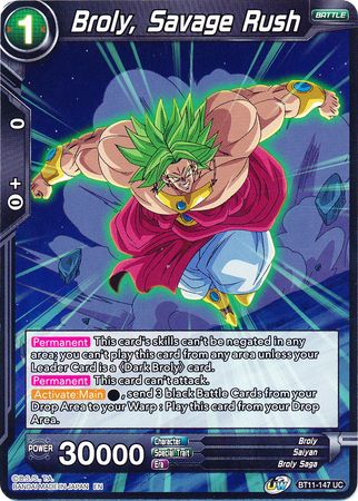 Broly, Savage Rush [BT11-147] | Good Games Adelaide SA