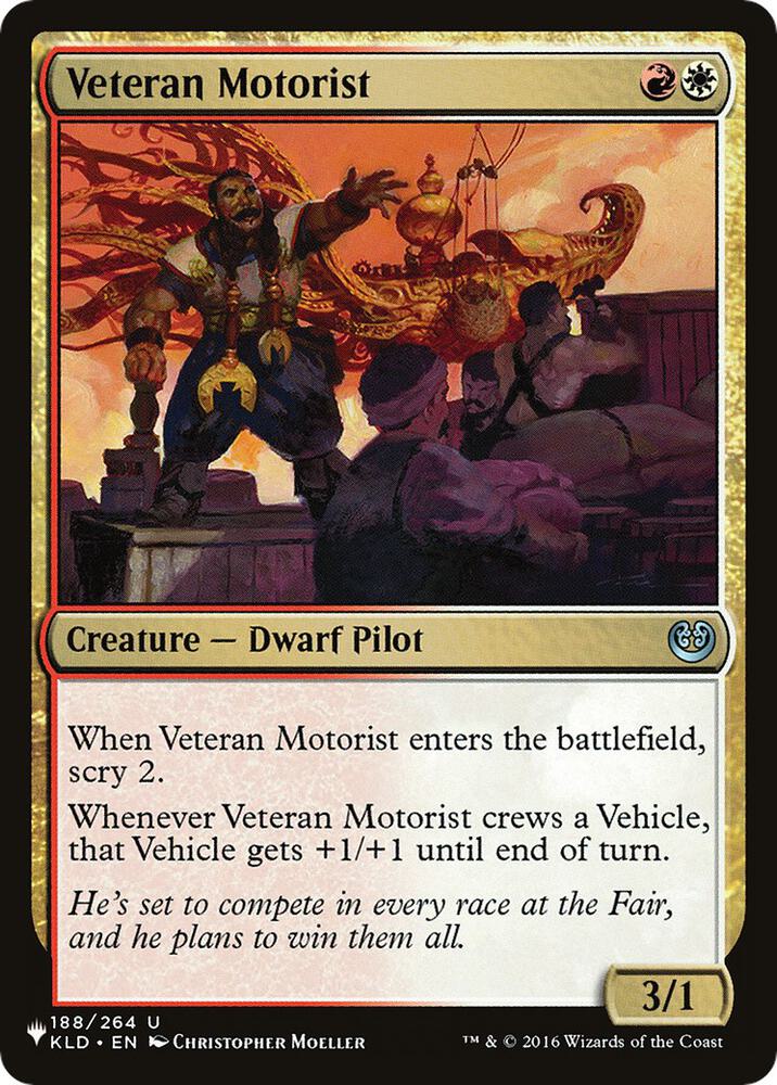 Veteran Motorist 188/264 (The List Reprints)  | Good Games Adelaide SA