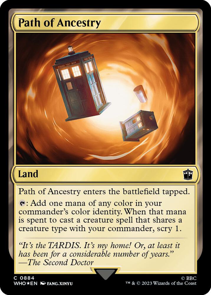 Path of Ancestry Surge Foil 884 (Universes Beyond: Doctor Who)  - Foil | Good Games Adelaide SA