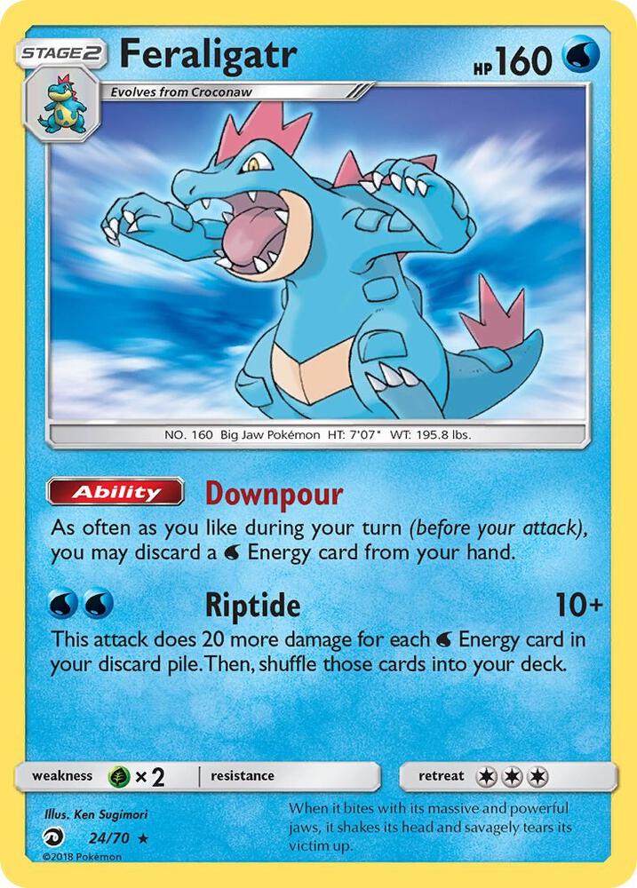 Feraligatr 24/70 (Dragon Majesty)  - Holofoil | Good Games Adelaide SA