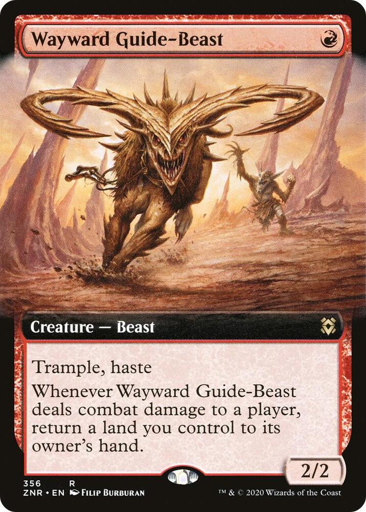 Wayward Guide-Beast 356/280 (Zendikar Rising)  - Foil | Good Games Adelaide SA