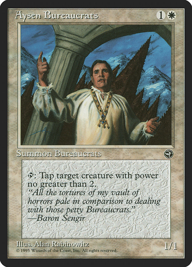 Aysen Bureaucrats (Baron Sengir Flavor Text) [Homelands] | Good Games Adelaide SA