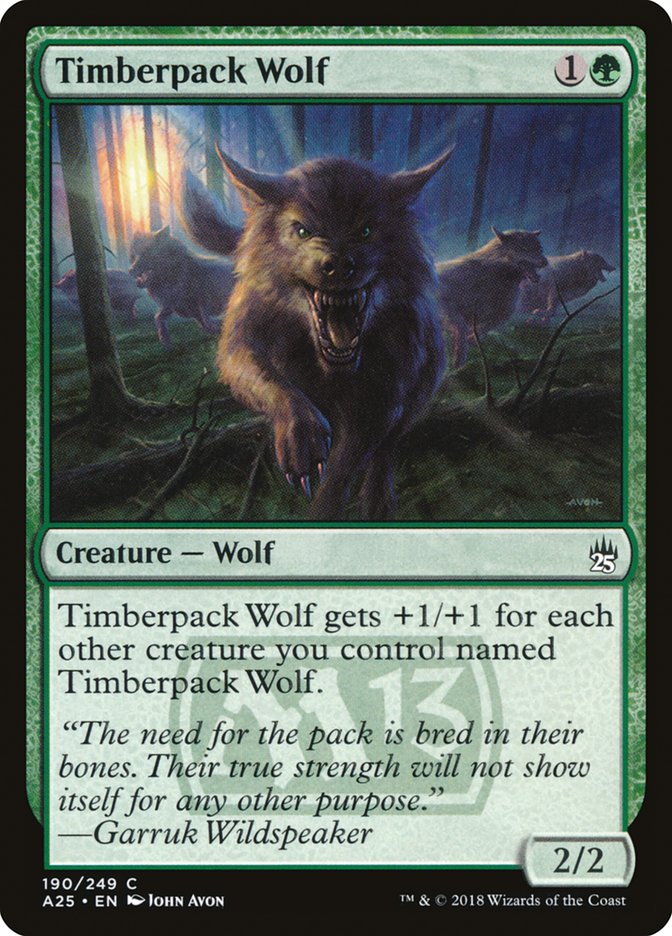 Timberpack Wolf 190 (Masters 25)  - Foil | Good Games Adelaide SA