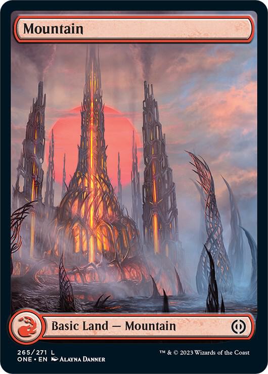 Mountain 265 Full Art 265 (Phyrexia: All Will Be One)  | Good Games Adelaide SA