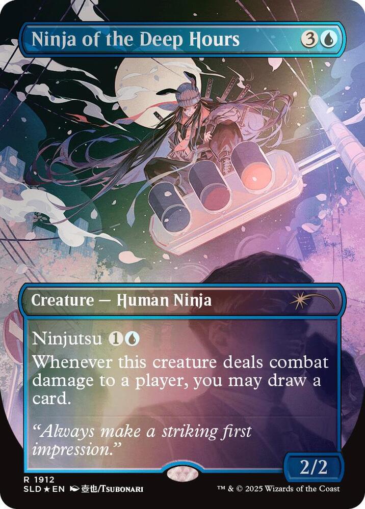 Ninja of the Deep Hours Rainbow Foil 1912 (Secret Lair Drop Series)  - Foil | Good Games Adelaide SA