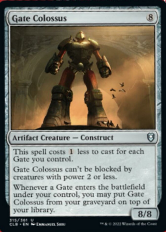 Gate Colossus [Commander Legends: Battle for Baldur's Gate] | Good Games Adelaide SA