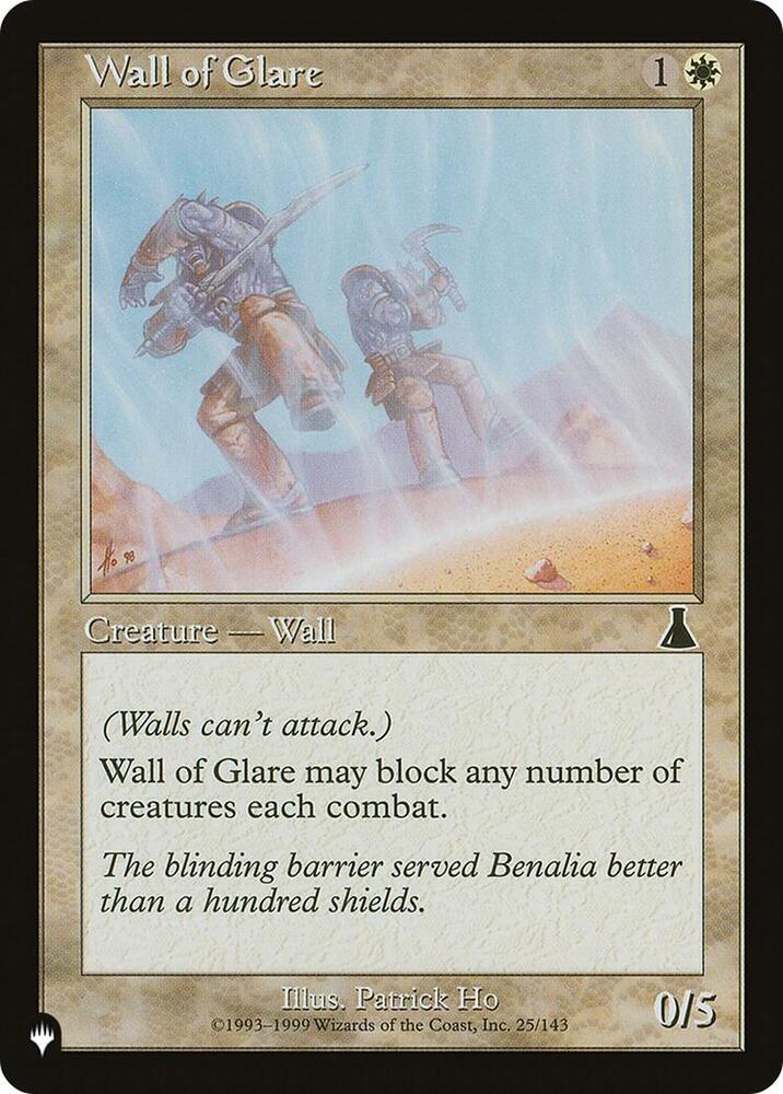 Wall of Glare 25/143 (The List Reprints)  | Good Games Adelaide SA