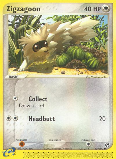 Zigzagoon (85/100) [EX: Sandstorm] | Good Games Adelaide SA