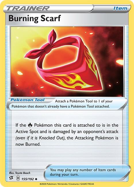 Burning Scarf 155/192 (SWSH02: Rebel Clash)  | Good Games Adelaide SA
