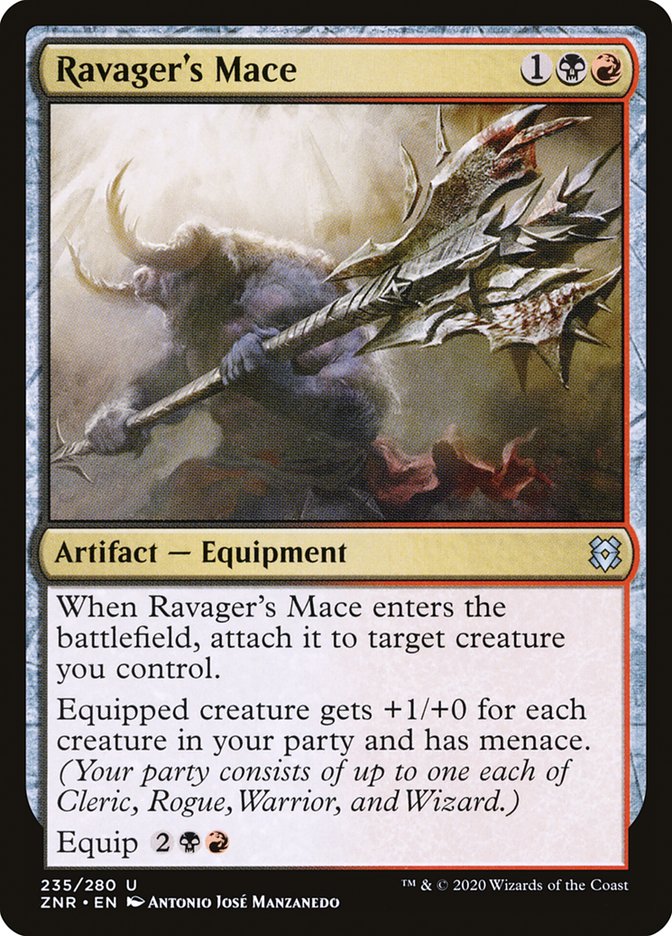 Ravager's Mace 235 (Zendikar Rising)  - Foil | Good Games Adelaide SA