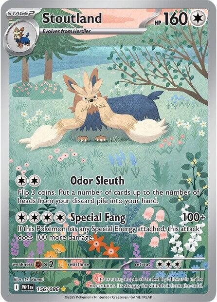 Stoutland 156 086 156/086 (SV: White Flare)  - Holofoil | Good Games Adelaide SA