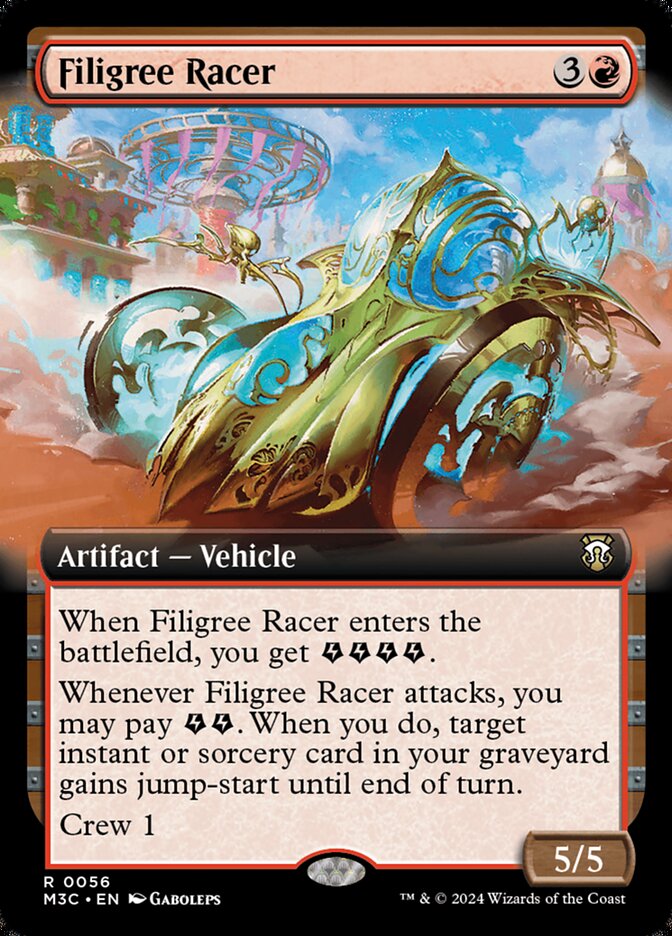 Filigree Racer 56/411 (Commander: Modern Horizons 3)  - Extended Art | Good Games Adelaide SA