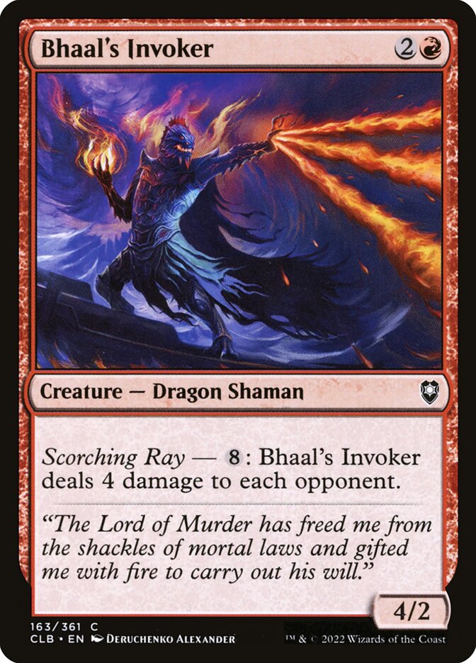 Bhaal's Invoker 163 (Commander Legends: Battle for Baldur's Gate)  - Foil | Good Games Adelaide SA