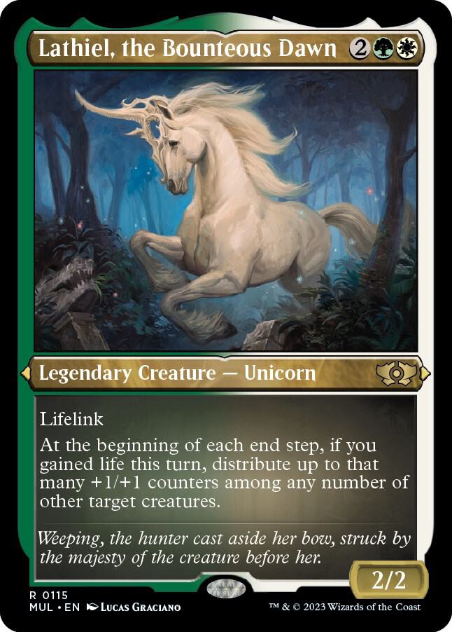 Lathiel, the Bounteous Dawn 115 (March of the Machine: Multiverse Legends)  - Etched Foil | Good Games Adelaide SA