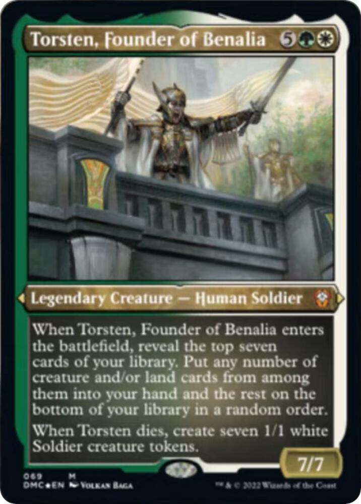 Torsten Founder of Benalia Foil Etched 69 (Commander: Dominaria United)  - Foil | Good Games Adelaide SA