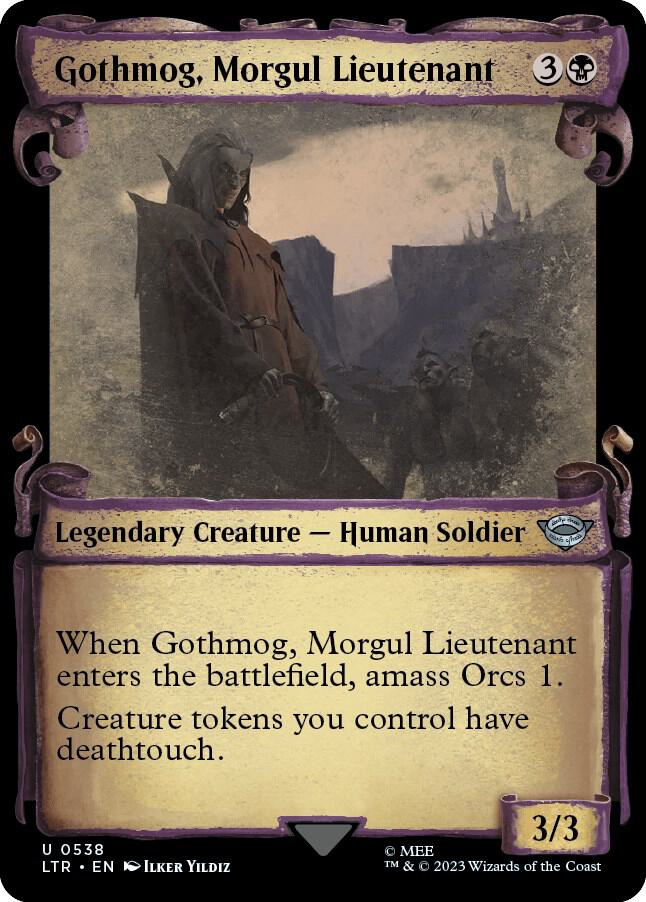 Gothmog, Morgul Lieutenant 538 (Universes Beyond: The Lord of the Rings: Tales of Middle-earth)  - Showcase Scroll Foil | Good Games Adelaide SA
