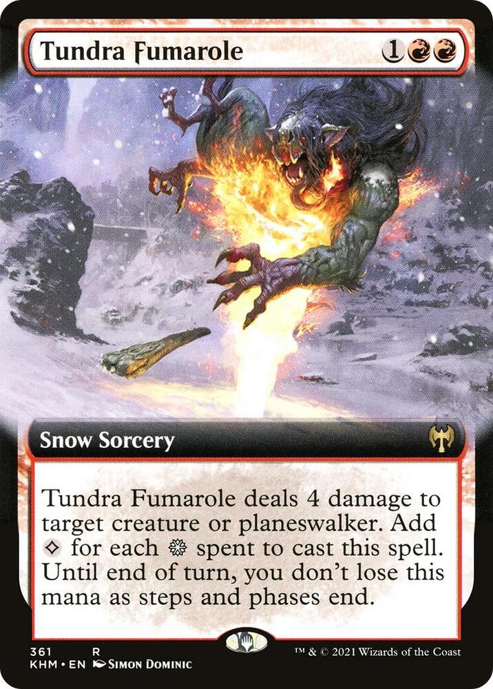 Tundra Fumarole 361 (Kaldheim)  - Extended Art | Good Games Adelaide SA