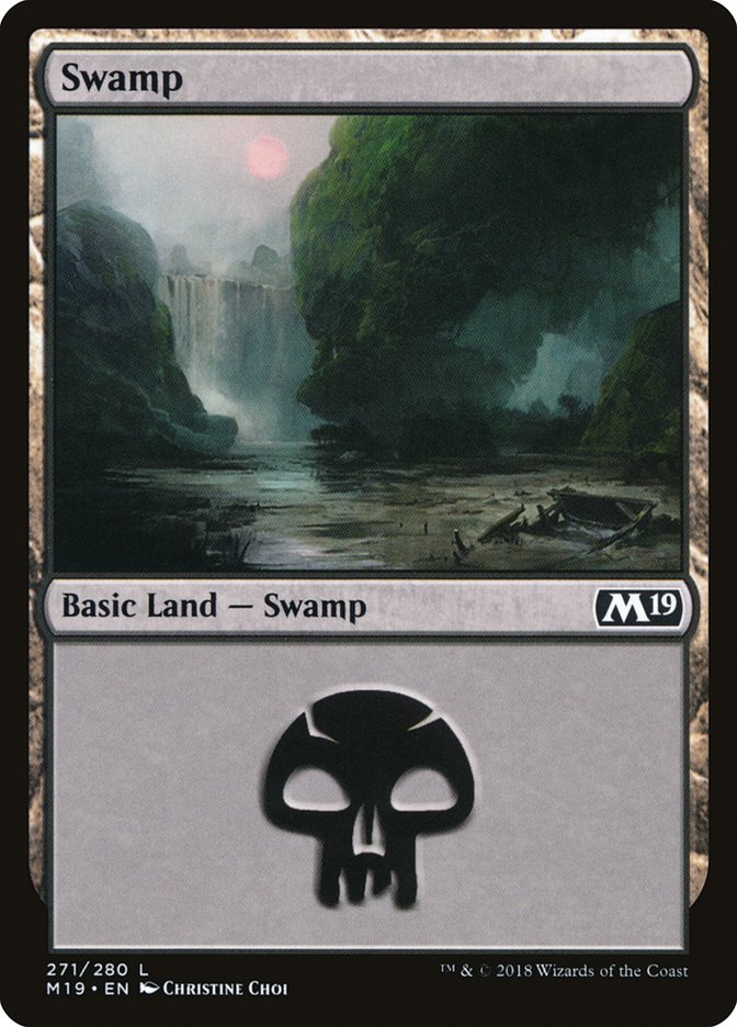 Swamp (271) [Core Set 2019] | Good Games Adelaide SA