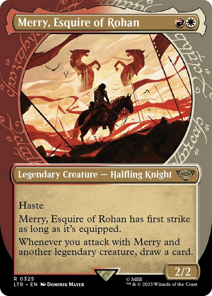 Merry, Esquire of Rohan (Showcase Ring Frame) (Borderless) [The Lord of the Rings: Tales of Middle-Earth] | Good Games Adelaide SA